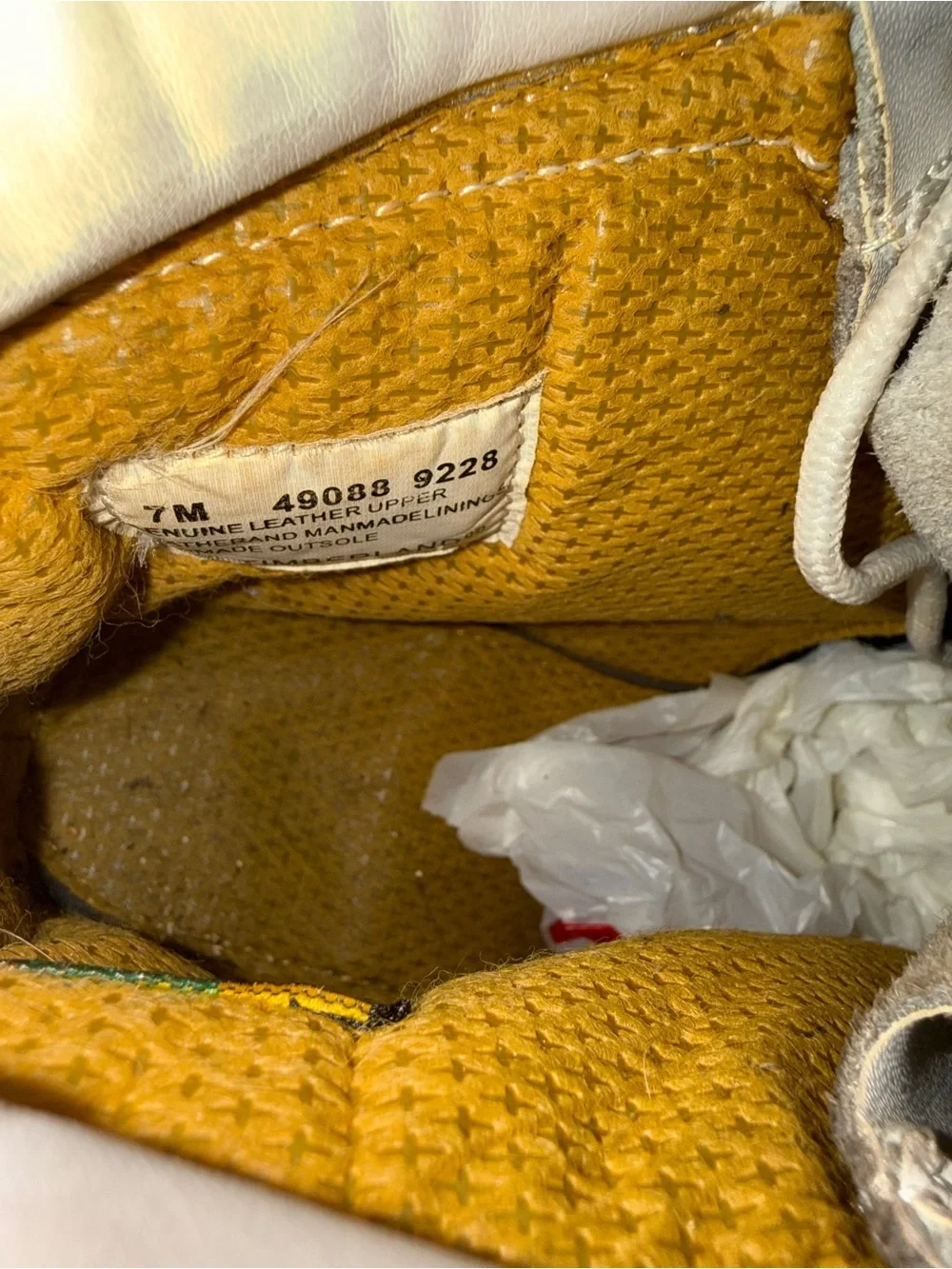 I White Kids Lace-Up Leather Boots